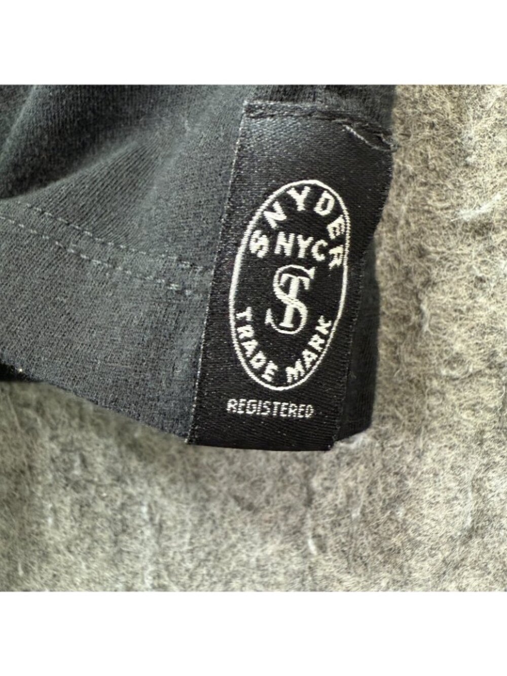 Todd Snyder T-Shirt Men M Black Short Sleeve Crew Neck *STAINS - Picture 7 of 14